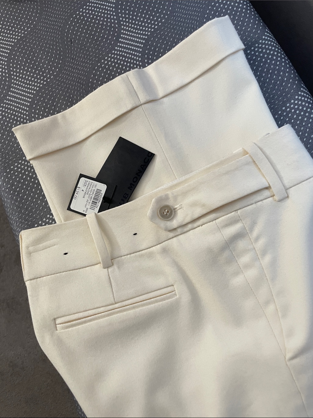 Club Monaco: Wide-Leg Dress Pants In Ivory